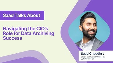 Saad talks about navigating the CIO