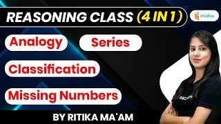 Analogy | Series | Classification | Missing Number | Reasoning by Ritika Ma'am