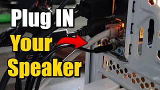 How to Plug in your Speakers to your PC - Easy Tutorial