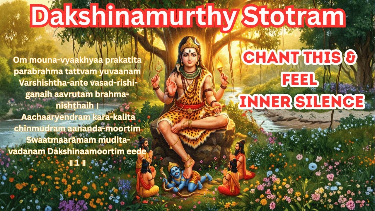 Dakshinamurthy Stotram | దక్షిణామూర్తి స్తోత్రం | Guru Mantra for Inner Silence & Wisdom