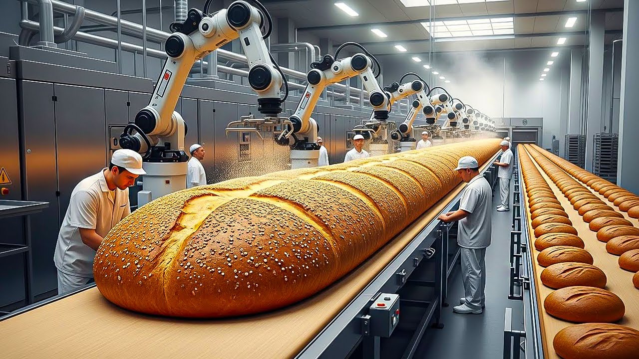 Inside a Biggest Bread Factory - From Wheat Grain to Packaged Loaf Bread ( Full Process )