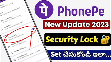 PhonePe Security Lock settings 2023 | How to Enable Phonepe Screen Lock