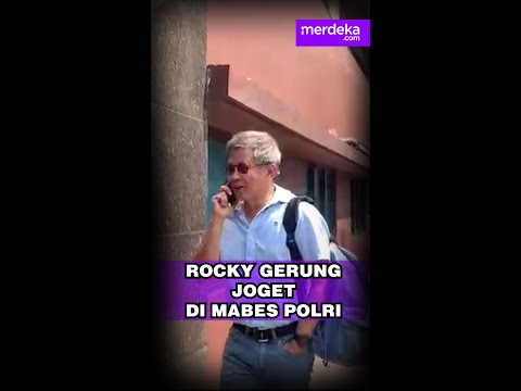 ROCKY GERUNG JOGET DI MABES POLRI