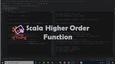 TOC - SCALA Express | 31 Scala Higher Order Function