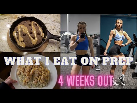 4 WEEKS OUT | WHAT I EAT IN A DAY | BIKINI PREP SERIES