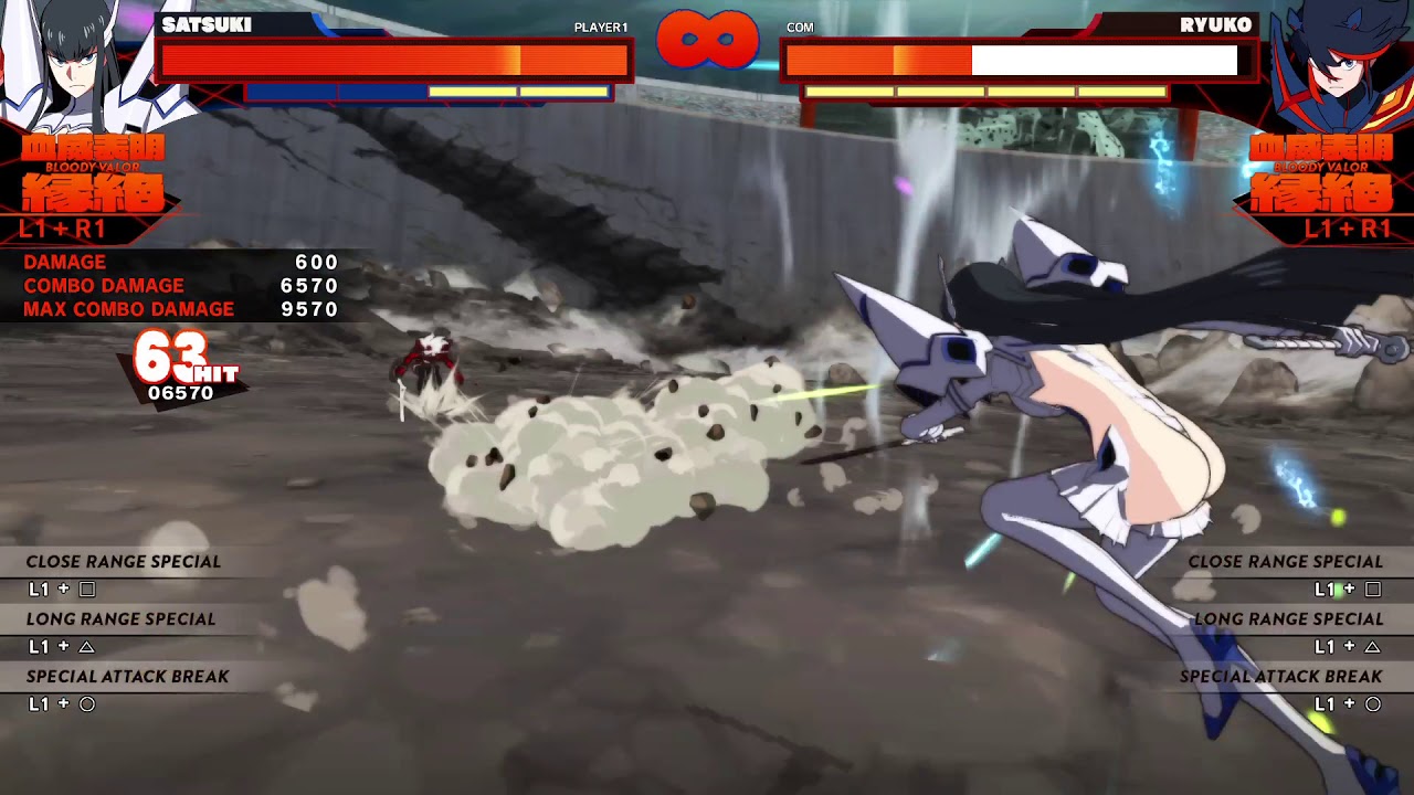 Kill la Kill: IF - Satsuki Kiryuin (Dual-Wield) 9.9k combo