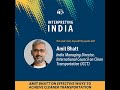 Amit Bhatt on Effective Ways to Achieve Cleaner Transportation