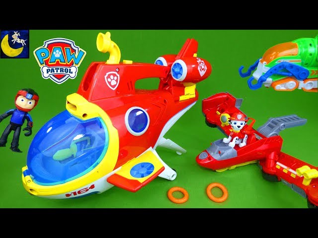 Paw Patrol Sea Patrol Ryder's Sub Patroller Submarine Toy Review