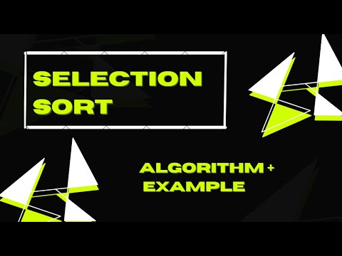 Selection Sort Explained with Algorithm and Example - YouTube