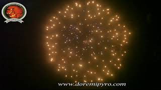 5 inch Display Shells fireworks--Lemon peony with blue pistil