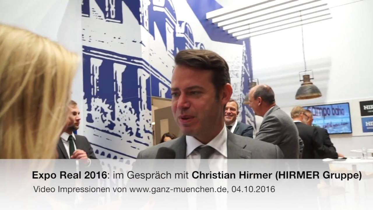 Expo Real 16 Im Gesprach Mit Christian Hirmer Hirmer Gruppe Youtube