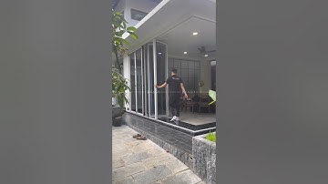 CỬA NHÔM XẾP TRƯỢT VUÔNG GÓC #kaso #cửanhômkính