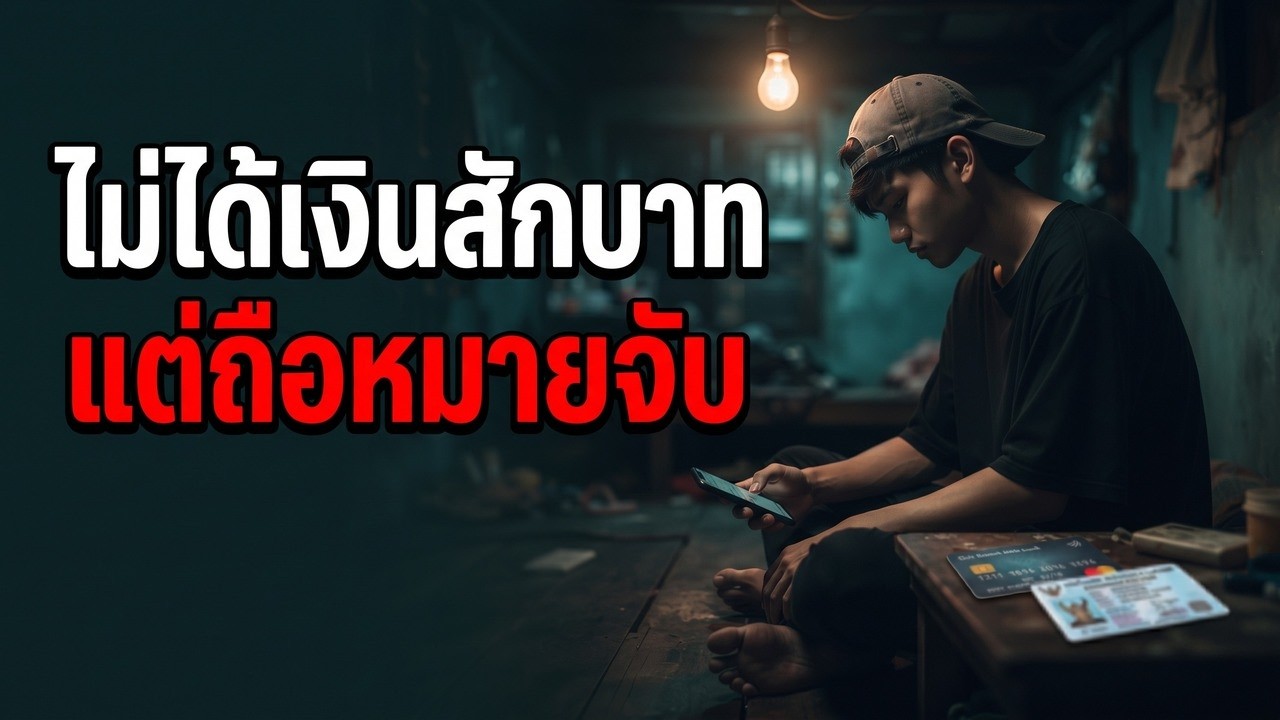 จับเด็ก 18 เป็นบัญชีม้า... เขาไม่ได้เงินเลยสักบาท แต่ถือหมายจับ | อธิบายกลไก