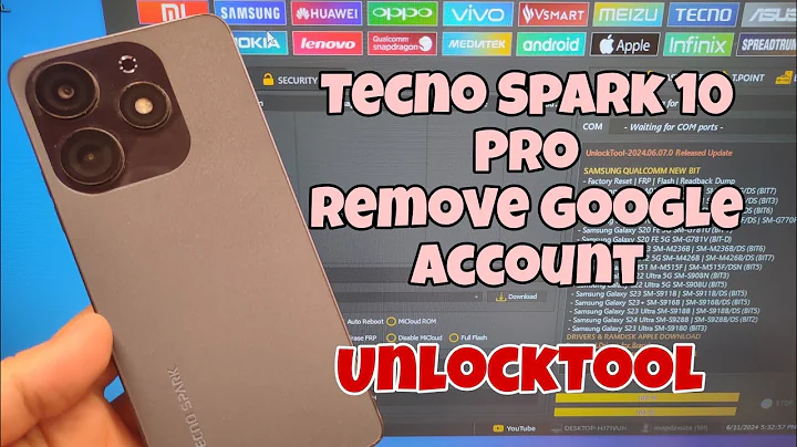 Tecno Spark 10 Pro (KI7) FRP Bypass | FRP Unlock Tecno SPARK Go 2023 | UnlockTool One Click!