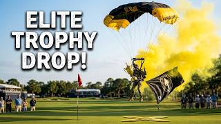 MacDill Air Force Commandos Land Trophy on Championship Fairway - LPGA Tour