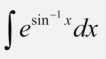 Integration by substitution: Integral of e^(arcsin x) dx