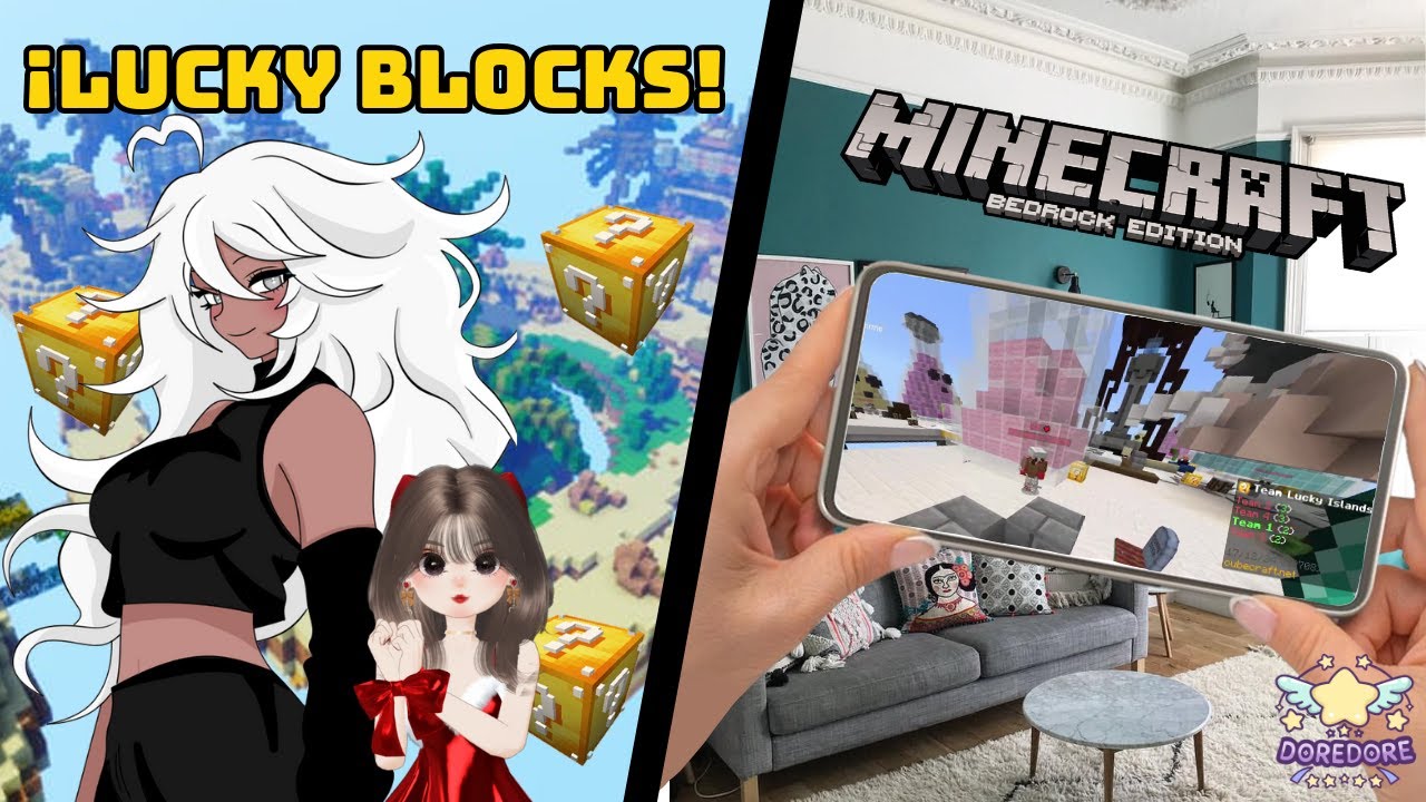 ¡JUGANDO MINECRAFT BEDROCK POR PRIMERA VEZ! (MINECRAFT MULTIPLATAFORMA ...