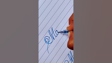 How to write - Manish in cursive writing