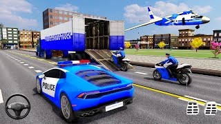 Police Plane Transporter Game #3 Ride Police Motorcycle (by Mizo Studio Inc) - Android Gameplay HD screenshot 5