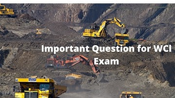 WCL Important MCQ / Ecl mining sirdar exam/ Wcl important / mining exam overman /Ecl question paper