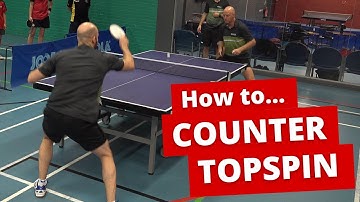 How to play high quality counter-topspins close to the table (with Stephen Gertsen)