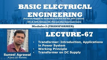 Module-3 I L-67 I Basic Electrical Engineering I Introduction, Working Principle, Transformer on DC