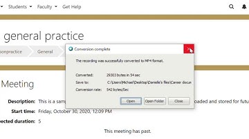 Convert WebEx Recording into Video Files - Faculty Tutorial - Oakland University Moodle