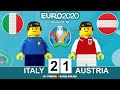 Italy vs Austria 2-1 • Euro 2020 Round of 16 • Italia Austria • All Goals & Highlights Lego Football