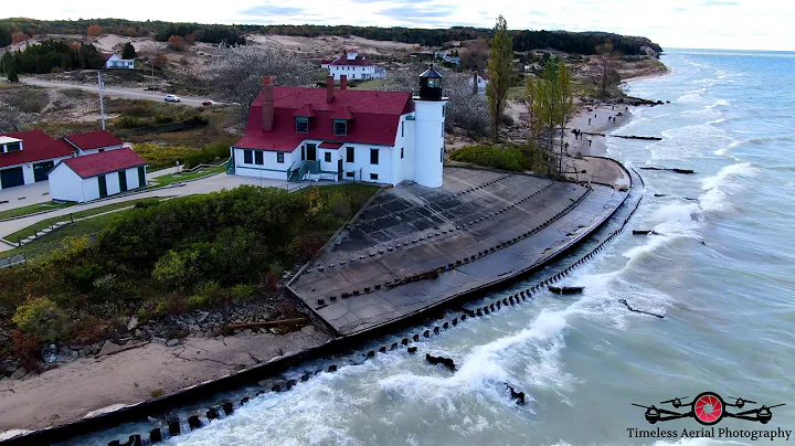Amazing Fall Colors At Point Betsie Lighthouse & South Haven Music 4K Must see Pure Michigan