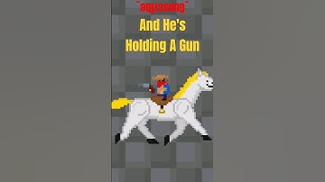 Watch Out, He Has A GUN! And A HORSE! #devlog #gaming #indiegame #arkmaster #shorts
