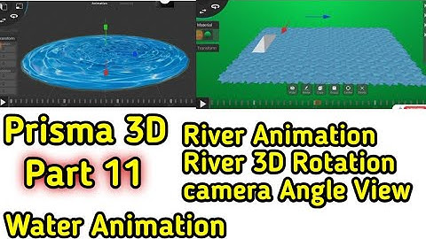 Prisma 3D || River Animation 3D Water  || Fountain Path River Scene || Fountain Crossing Videos