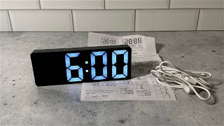 Digital LED Electronic Alarm Clock - Large Display