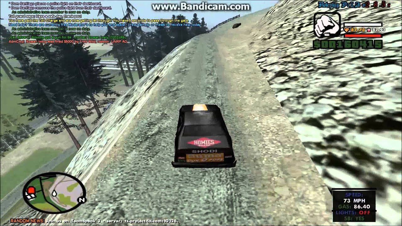 Unexpectedly won a VIP race on SA:MP Project:LA