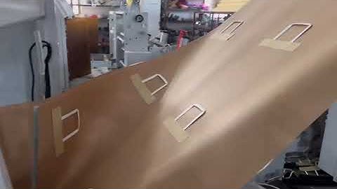 Flat rope fully automatic square bottom paper bag machine