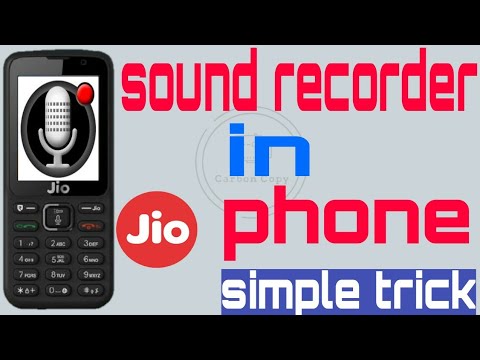 How to record audio in Jio phone ! 100% working ! - YouTube