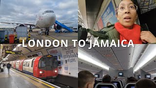 Almost MISSED my flight! | London Heathrow to Kingston Jamaica