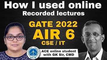 Hoe gebruikte mevrouw Bhumika Khetan ACE-opnames voor GATE? (GATE-22, CSE AIR 6, ACE Online student)