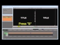 Roll title with stop and fade in Avid Media Composer.mp4