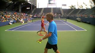 Vid01038 Halep Svitolina Us Open 2014