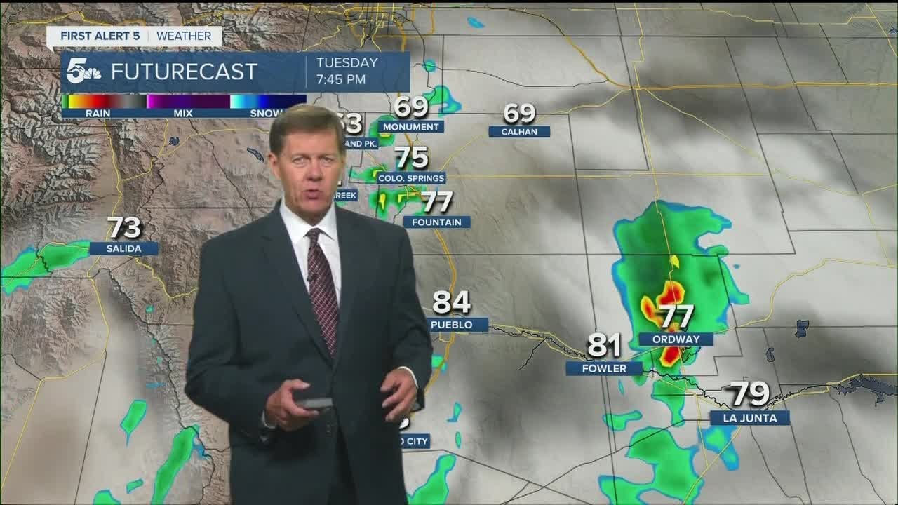 High fire danger remains, with isolated storms on Tuesday - YouTube