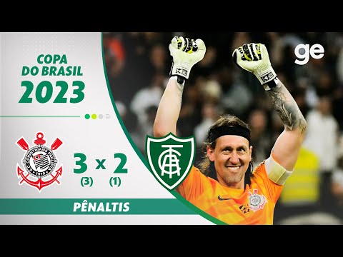 Corinthians bate América-MG nos pênaltis e está na semi da Copa do Brasil