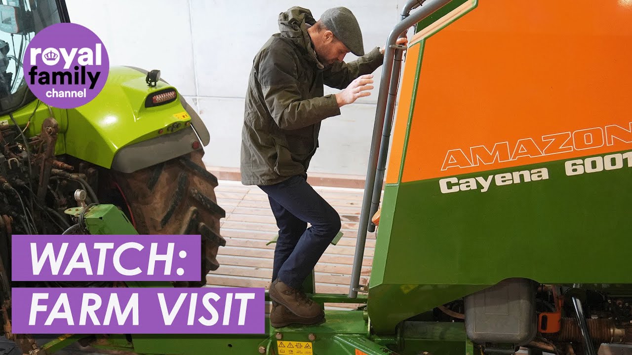 WATCH: Beaming Prince William Visits Farm in Hereford