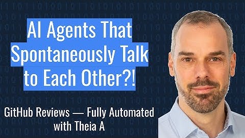 AI Agents That Spontaneously Talk to Each Other?! Automating GitHub Reviews with Theia AI