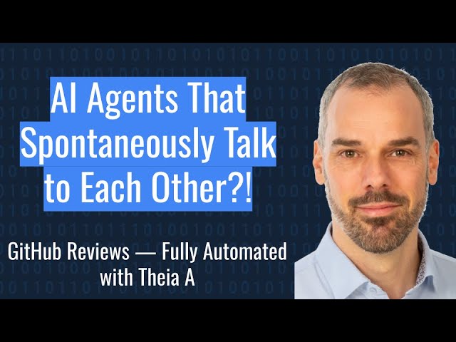 AI Agents That Spontaneously Talk to Each Other?! Automating GitHub Reviews with Theia AI