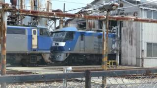 パンタグラフ破損! 岡山駅で立ち往生! 迷惑桃太郎(EF210-114) 岡山機関区へ
