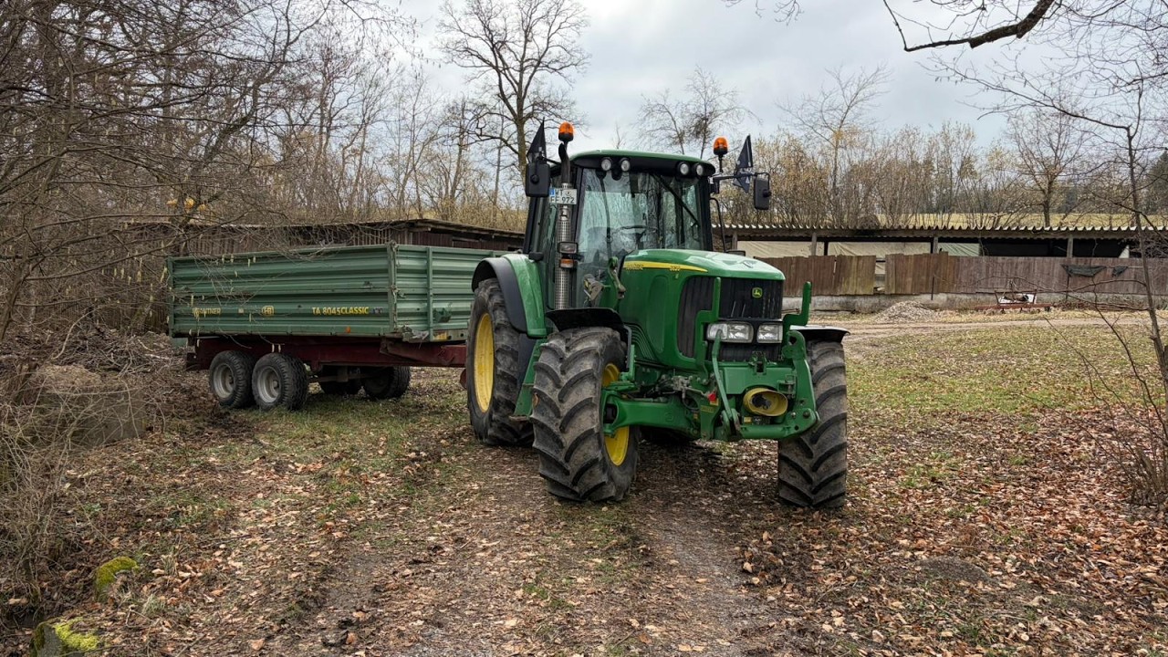 FarmVlog#22  Miststreuen mit John Deere 6150R und 6620P