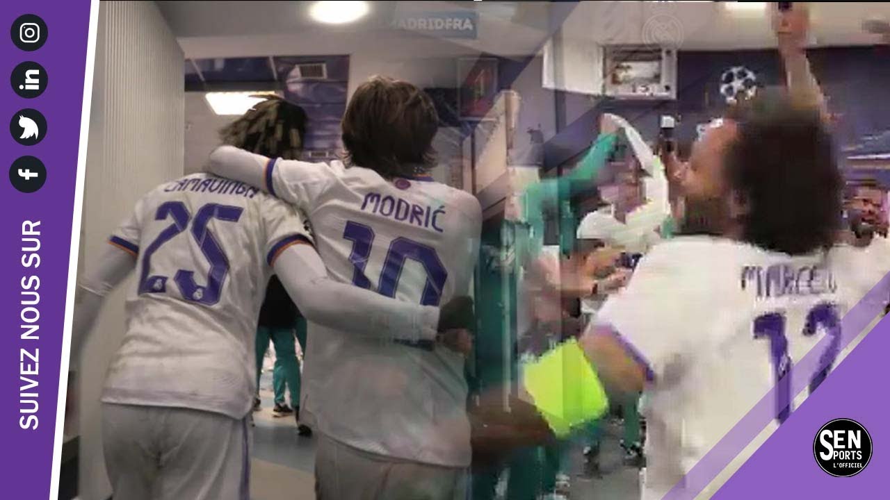 🔴la fête des joueurs du Real Madrid dans le vestiaire ! YouTube