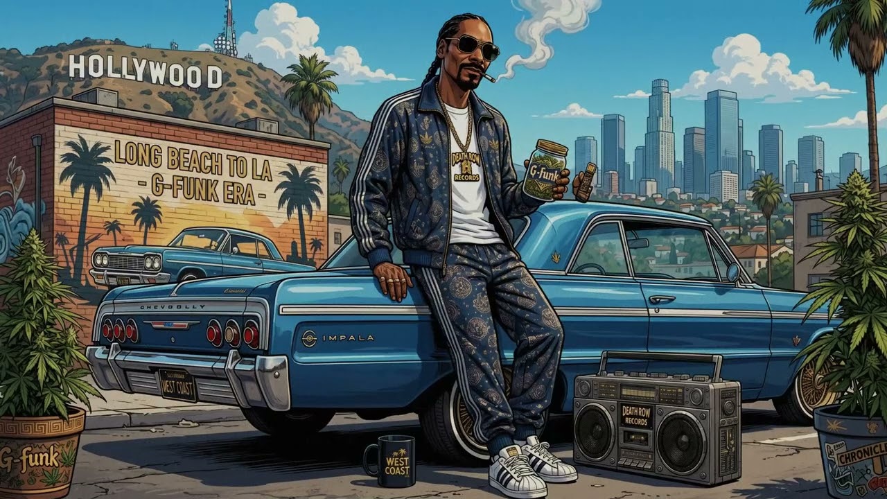 90s West Coast G-Funk Mix 2024 | Dr. Dre & Snoop Style Beats (Pure