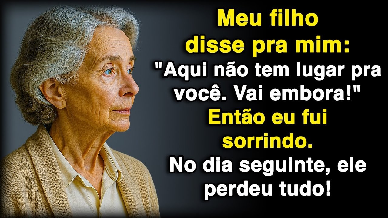 “Aqui não tem lugar pra você”, disse meu filho. Fui embora… no dia seguinte…