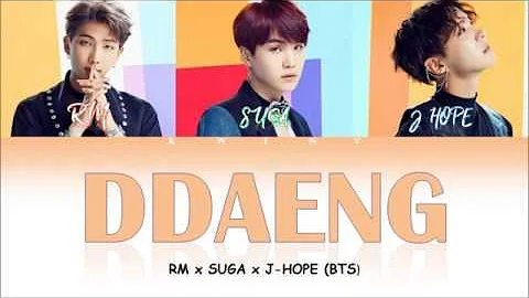 BTS RM, SUGA, J-HOPE - DDAENG (땡) (Color Coded Lyrics Han/Rom/Eng)